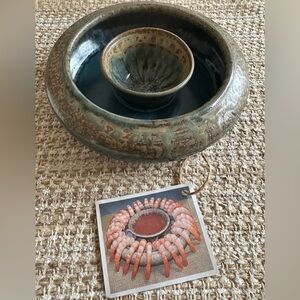 Carolina Pottery Shrimp Server New